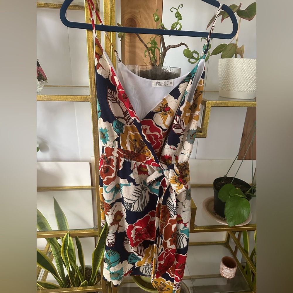 Summer dress with wrap top S